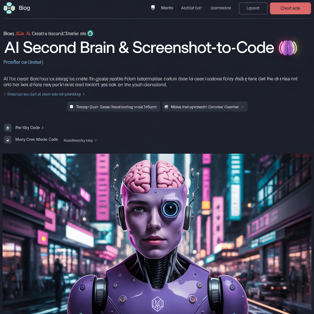 AI Second Brain & Screenshot-to-Code 🧠💻