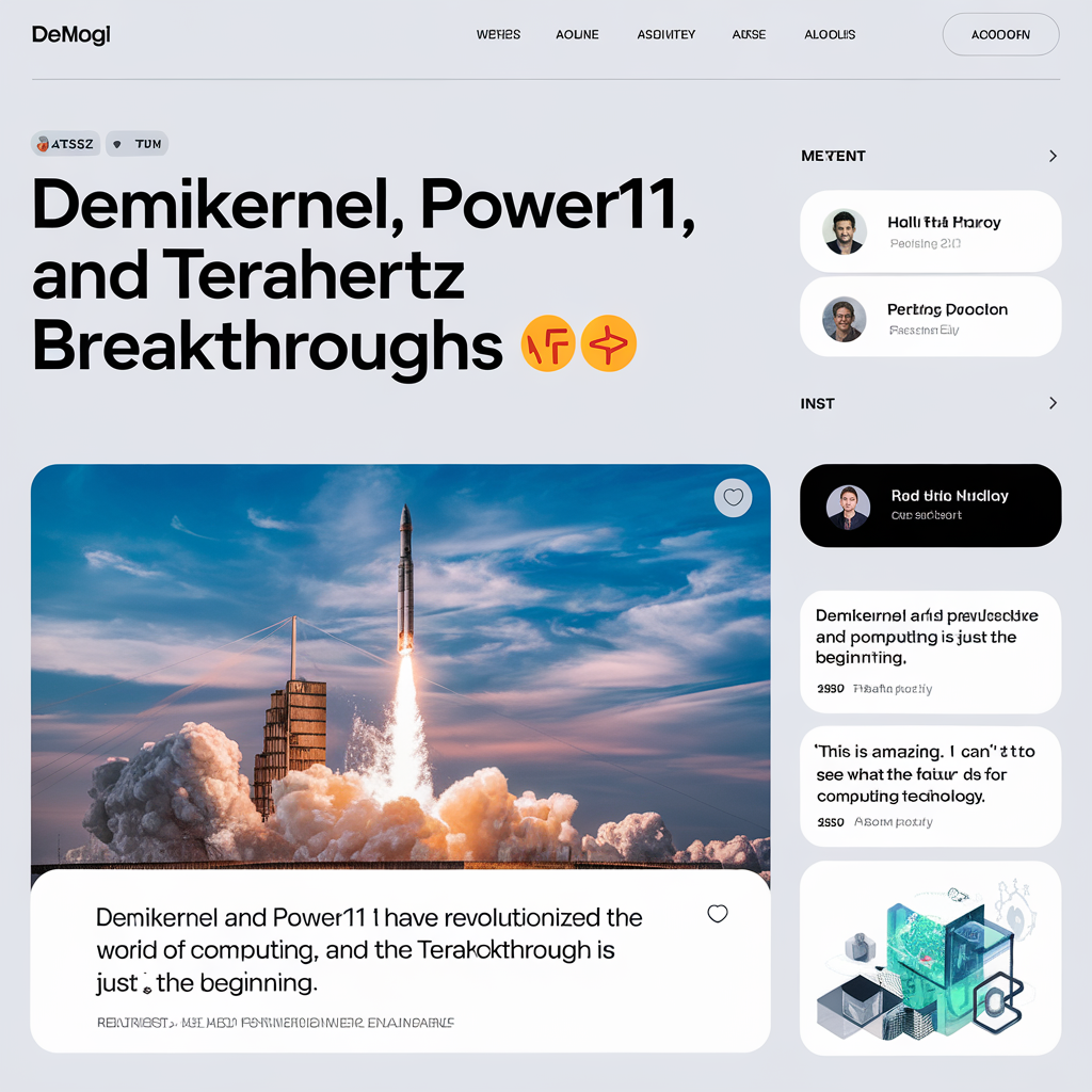 Demikernel, Power11, and Terahertz Breakthroughs 🚀