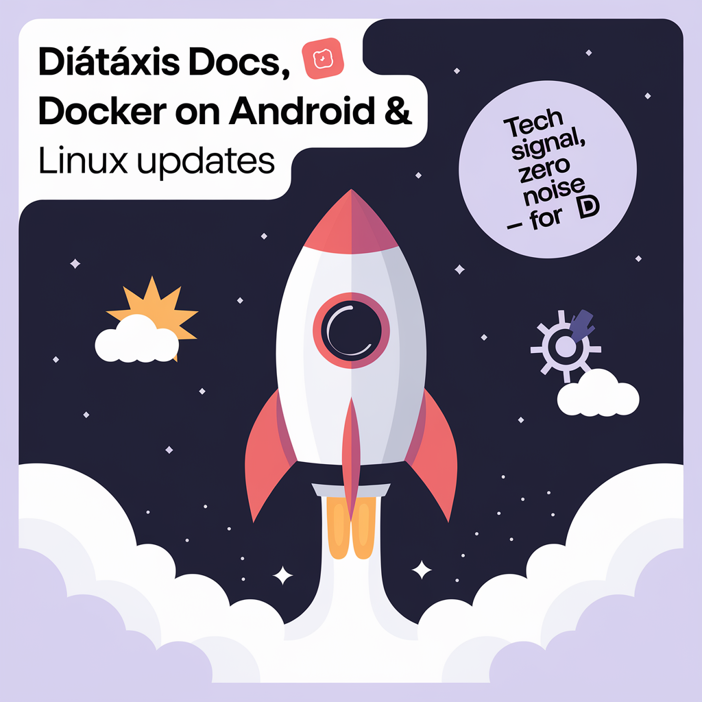 Diátaxis Docs, Docker on Android & Linux Updates 🚀