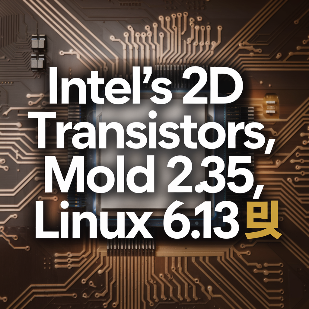 Intel's 2D Transistors, Mold 2.35, Linux 6.13 🚀