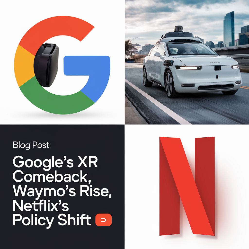 Google's XR Comeback, Waymo's Rise, Netflix's Policy Shift 🎭🚗👶