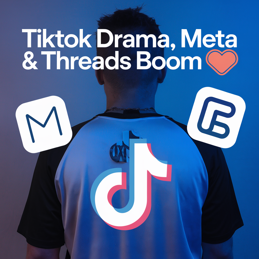 TikTok Drama, Meta Fine & Threads Boom 🎭💰🚀