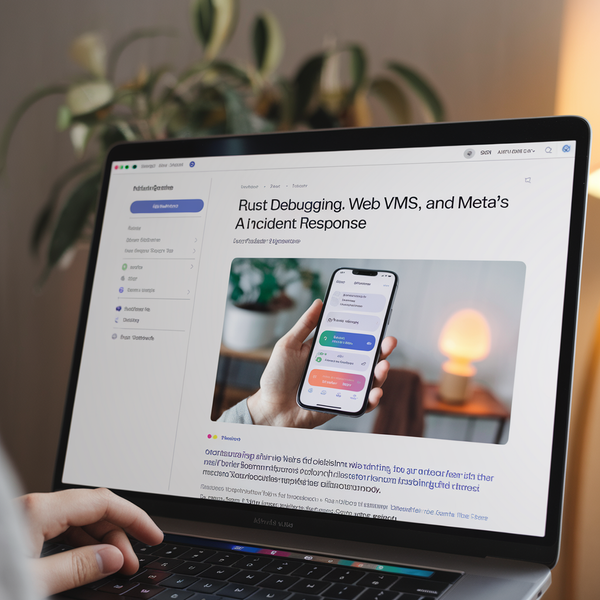 Rust Debugging, Web VMs, and Meta's AI Incident Response 🔍💻